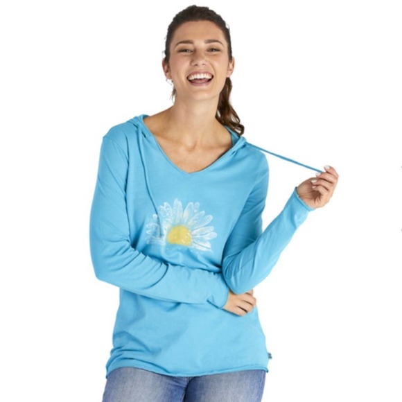Life is Good Hooded L/S Tee Soft Daisy - Picture 7 of 7